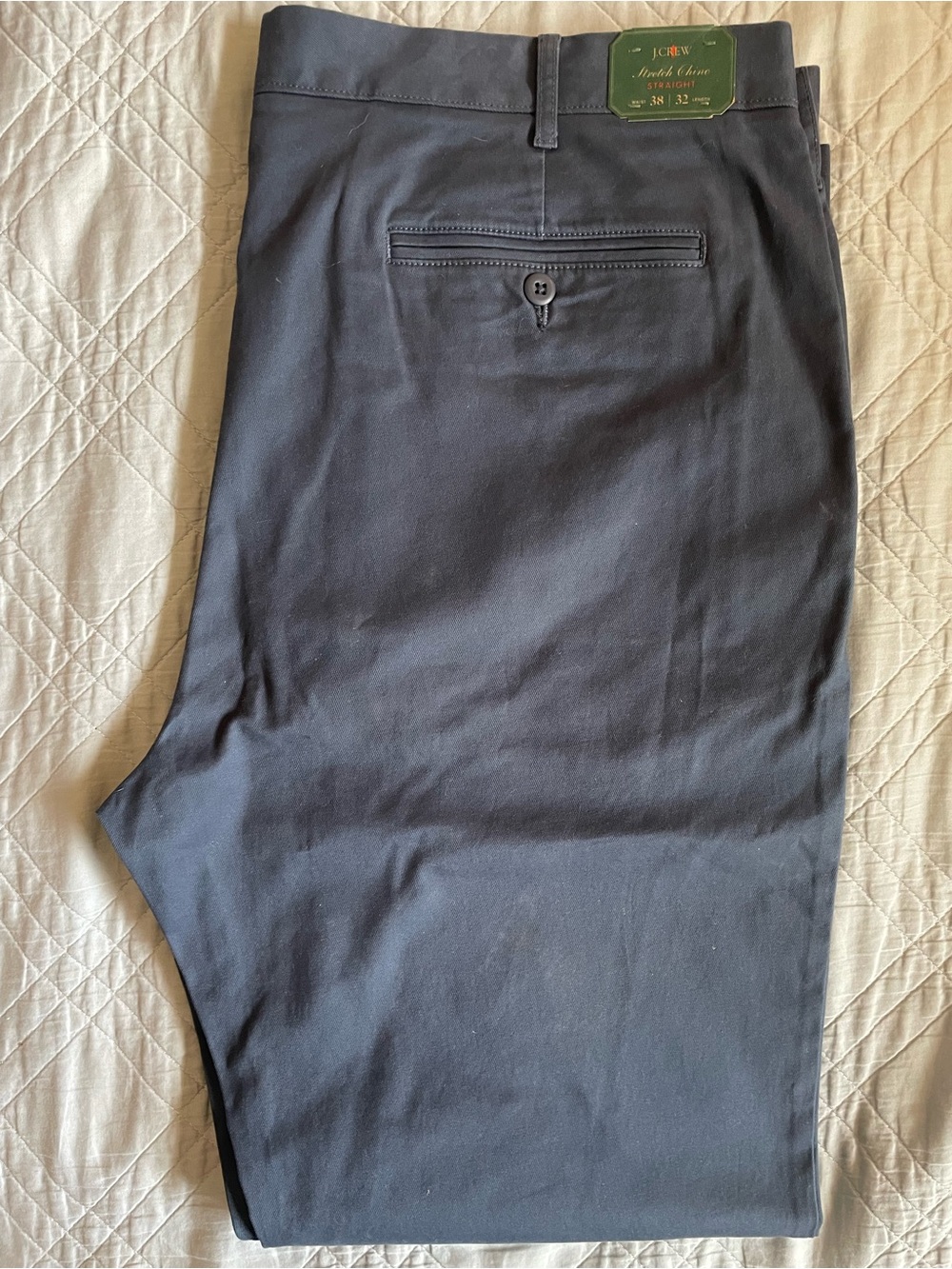 J. CREW stretch chino pant in Almost Navy Size 38 NWT $98 CR317